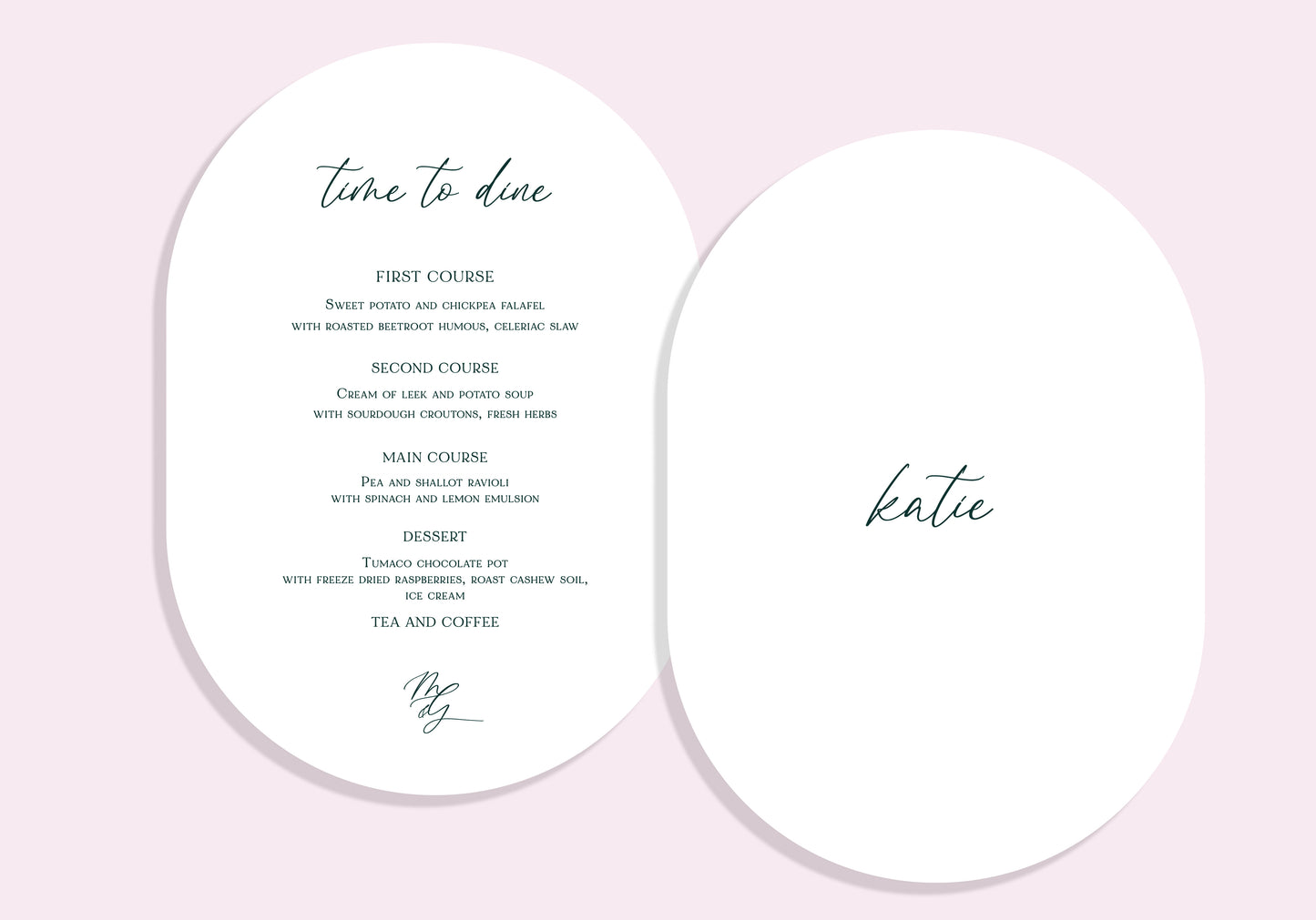Time to Dine Menu