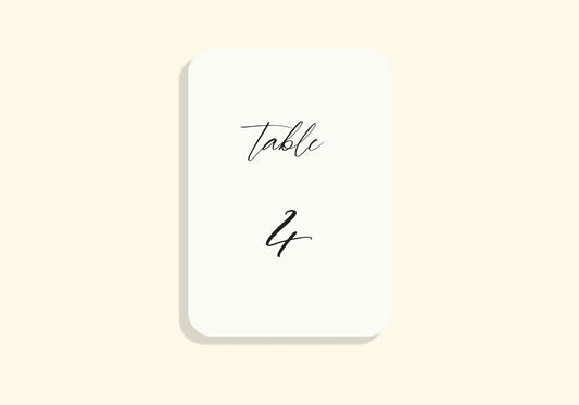 Floral Dream Table Number