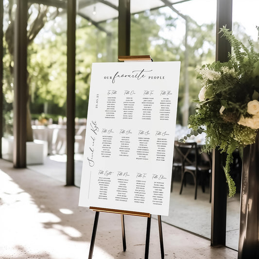 Love Bug Seating Chart