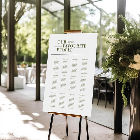 Love Is All Around Seating Chart