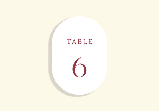 Love Is All Around Table Number